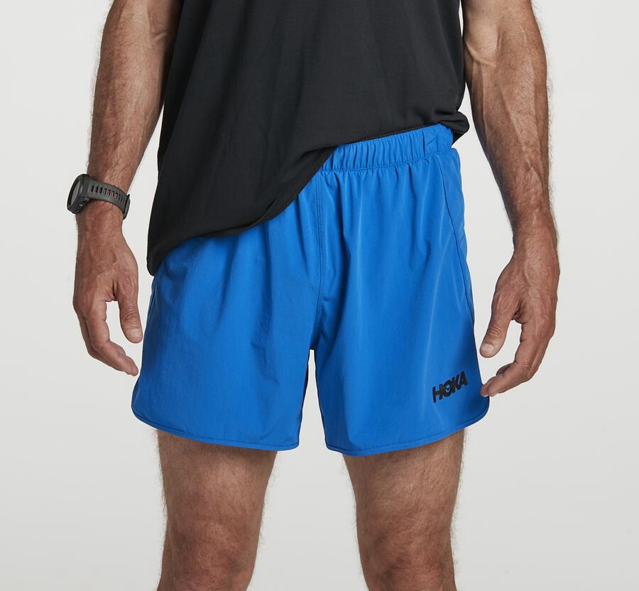 Hoka One One Shorts Mens Blue - Performance - 03542JVRC